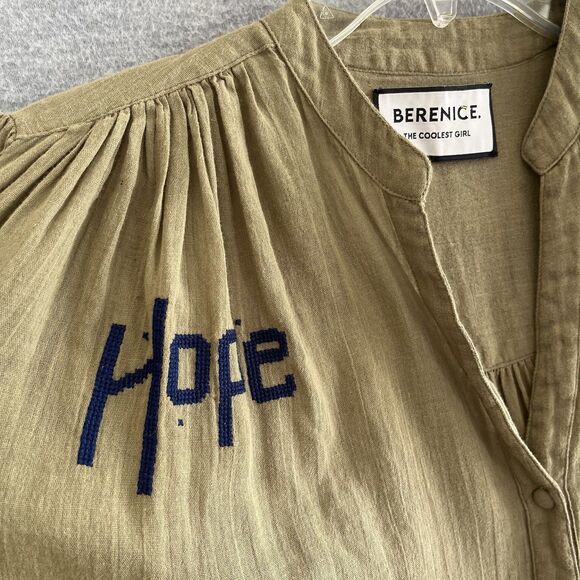 Berenice Paris Cassandra Lucky Embroidered Top Size 34 Whimsical Fun Cool Girl - Picture 8 of 16